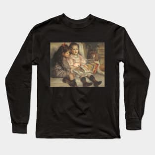 Portrait of Caillebotte Children by Pierre Renoir Long Sleeve T-Shirt